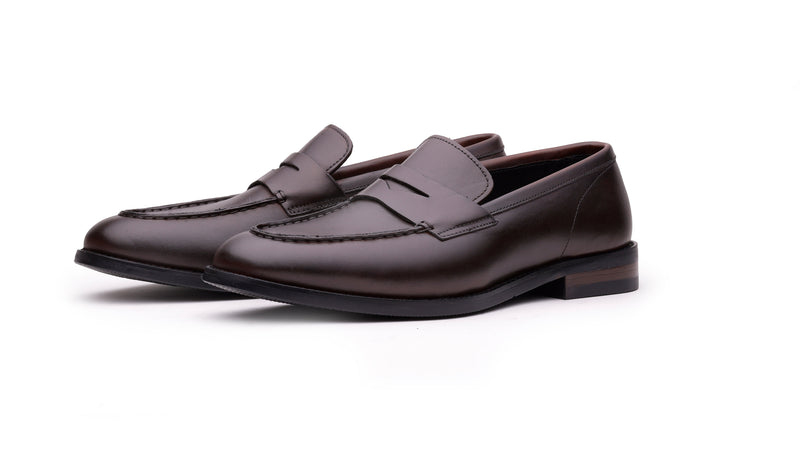 QUIVE London Perth Men's Leather Penny Loafers