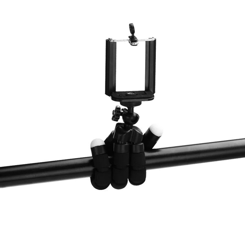 Phone Tripod Stand - Mini Tripod with Mobile Camera Holder Clip for Smartphone & Camera