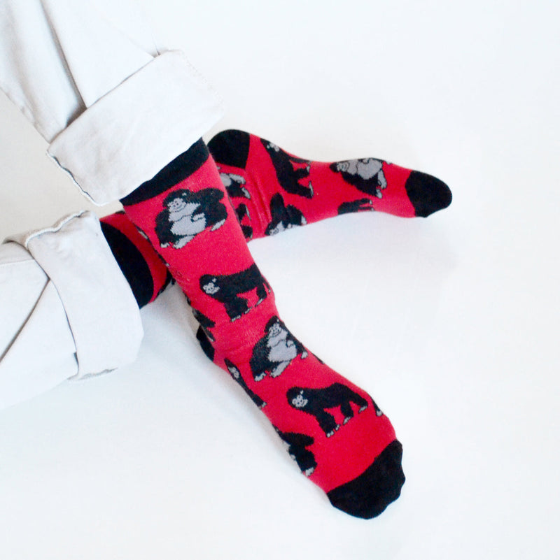 Save the Gorillas Bamboo Socks