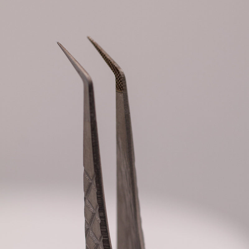 Hybrid 45° Fibre Grip Tweezers