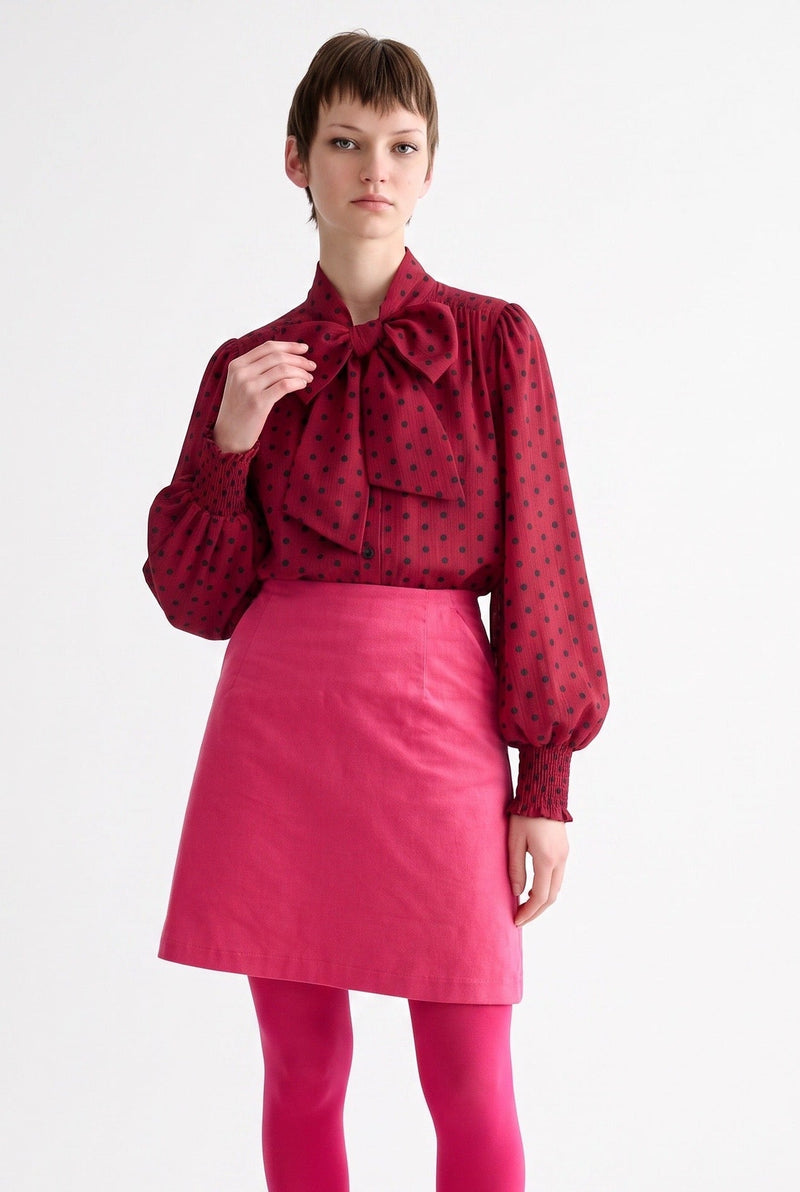 Dylan Babycord Mini Skirt - Pink