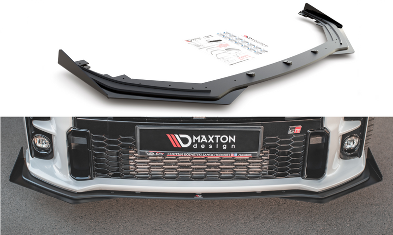 Maxton Design - STREET PRO FRONT SPLITTER + FLAPS TOYOTA GR YARIS MK4