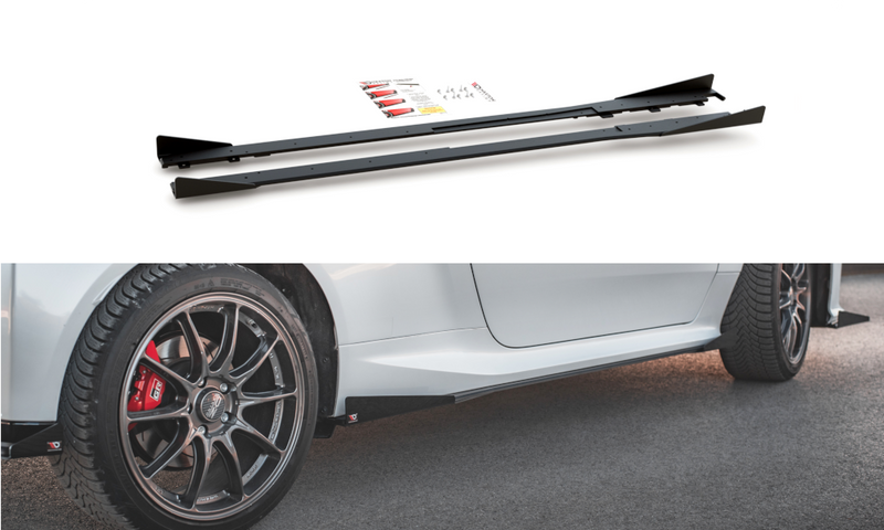 Maxton Design - STREET PRO SIDE SKIRTS DIFFUSERS + FLAPS TOYOTA GR YARIS MK4