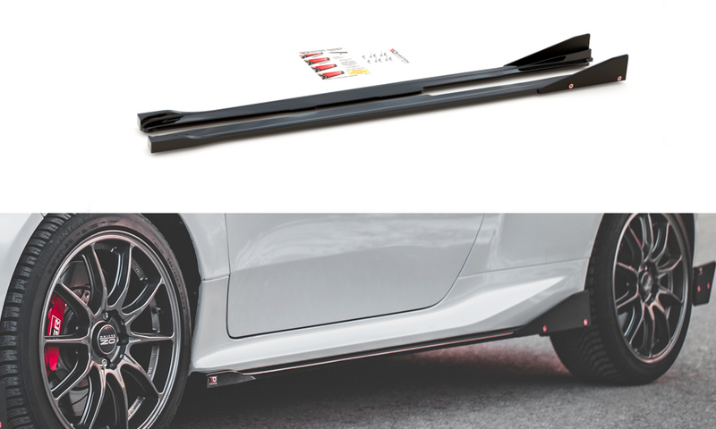 Maxton Design - SIDE SKIRTS DIFFUSERS V.2 + FLAPS TOYOTA GR YARIS MK4