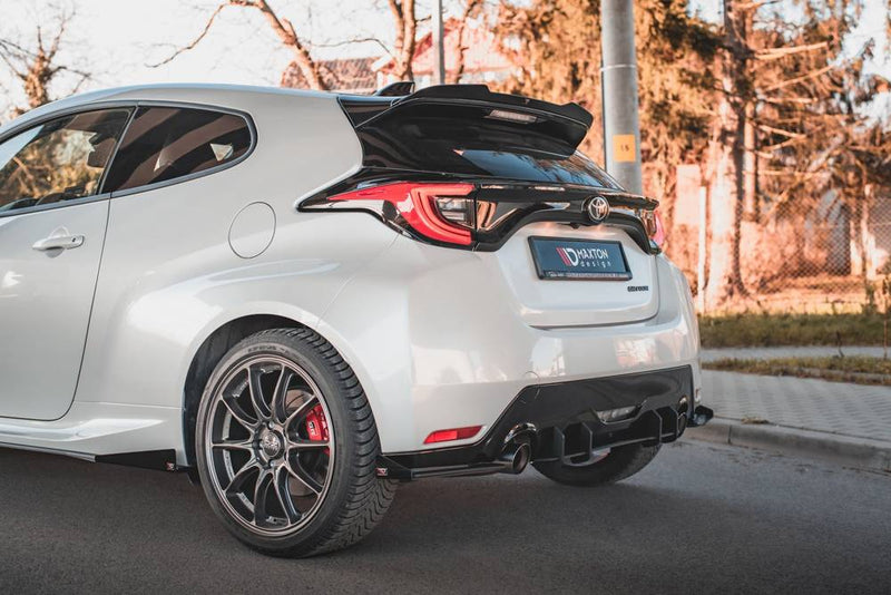 Maxton Design - STREET PRO REAR SIDE SPLITTERS + FLAPS TOYOTA GR YARIS MK4