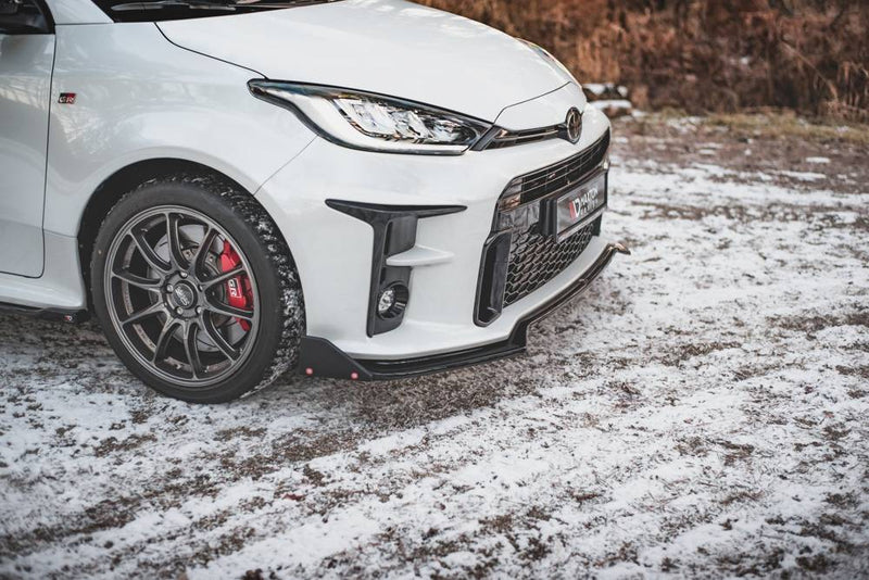 Maxton Design - FRONT SPLITTER V.3 + FLAPS TOYOTA GR YARIS MK4