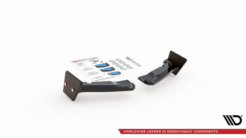Maxton Design - REAR SIDE SPLITTERS V.4 + FLAPS TOYOTA GR YARIS MK4
