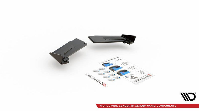 Maxton Design - STREET PRO REAR SIDE SPLITTERS + FLAPS TOYOTA GR YARIS MK4