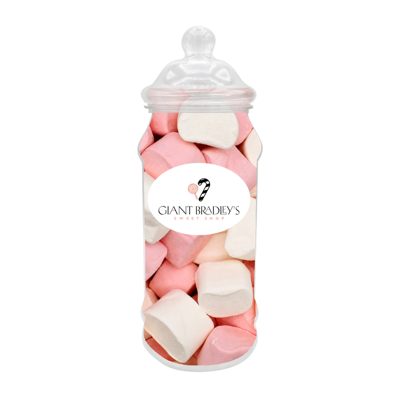 Pink & White Marshmallow Tubes 1kg