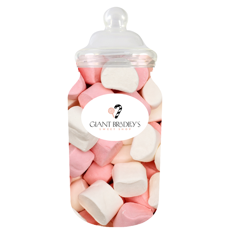 Pink & White Marshmallow Tubes 1kg