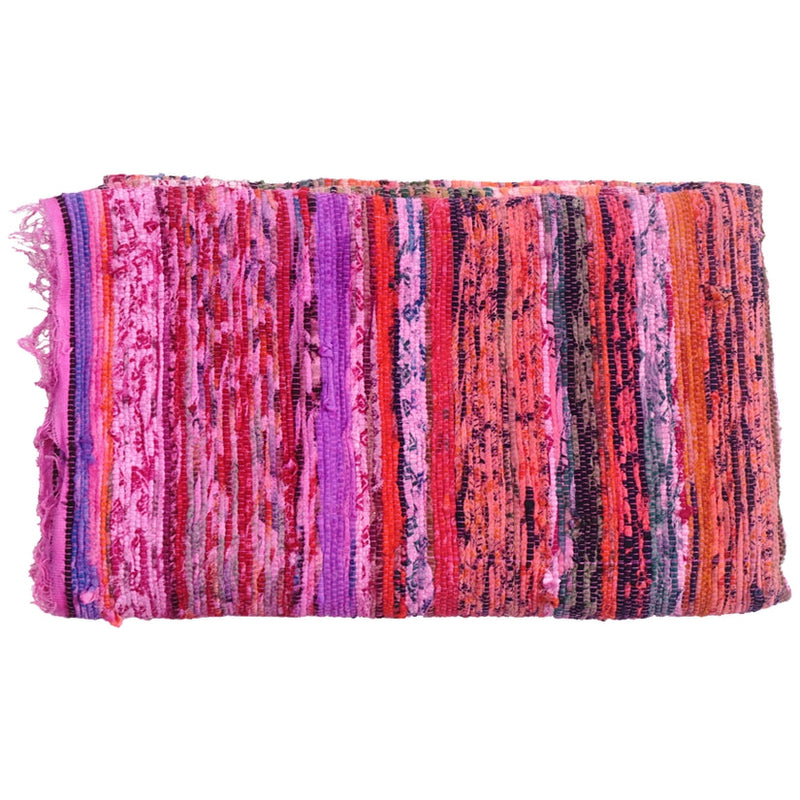 Pink Recycled Fabric Rug