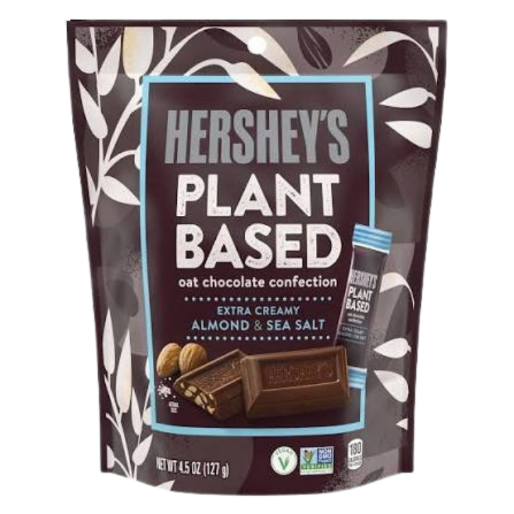 Hersheys | Plant Based Vegan Almond & Sea Salt Chocolate | 1 Bag | 127g