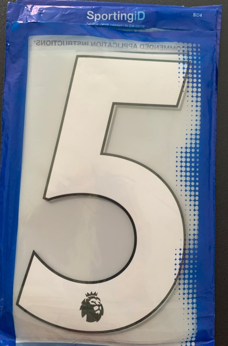 Pack of 10 Player Size White Numbers