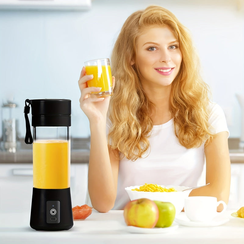 Portable USB Blender - Mini Smoothie Maker for Shakes & Juices, Rechargeable Travel Blender