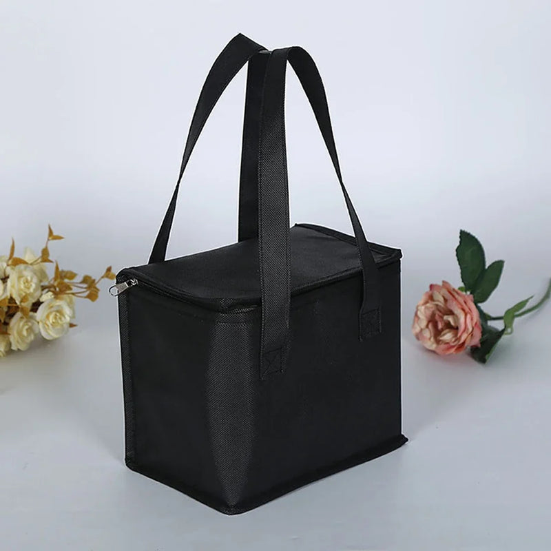 Portable Folding Lunch Cooler Bag - Insulated Picnic Ice Pack Thermal Food and Drink Carrier
