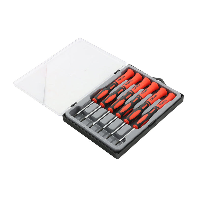 Precision Screwdriver Set – 6 Piece – Slotted & Phillips