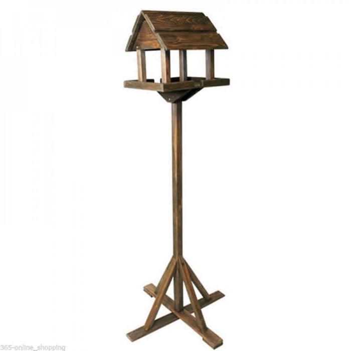 Premium wooden bird table garden birds feeder