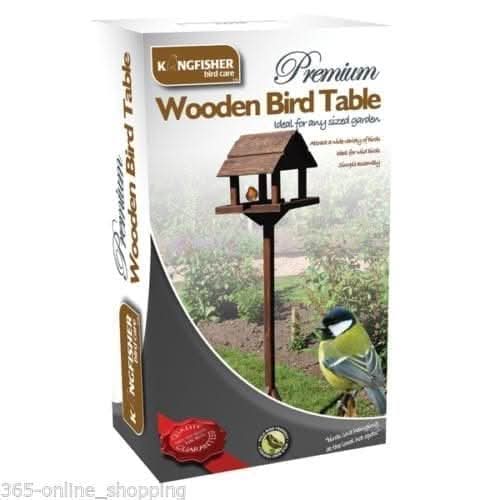 Premium wooden bird table garden birds feeder