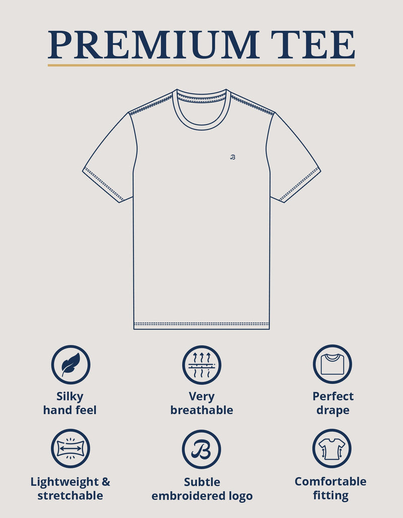 Maroon Premium Cotton Tee