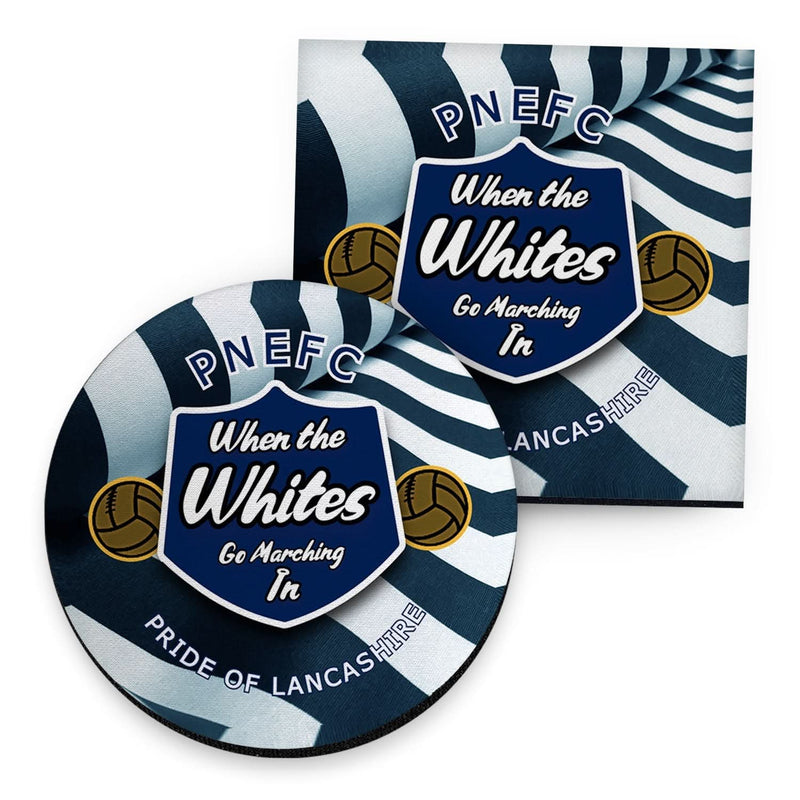 Preston Marching - Football Coaster - Square Or Circle