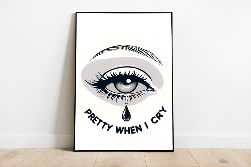 Pretty When I Cry – Emotional Eye Art Print