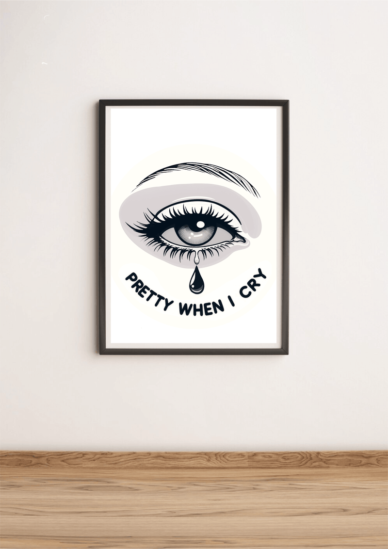 Pretty When I Cry – Emotional Eye Art Print