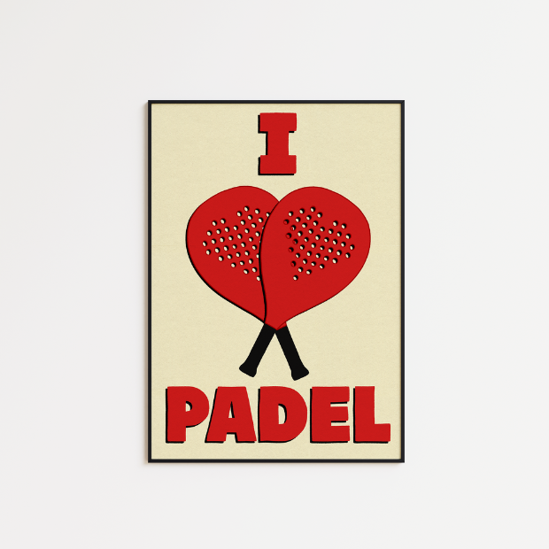 I Love Padel - A5 Print