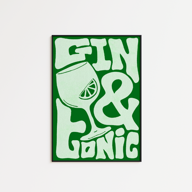 Funky Gin & Tonic - A5 Print