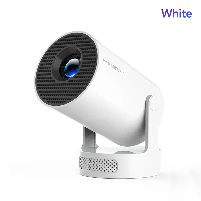 Pro 4K Android 11 Portable Projector - 180 Degree Flexible Mini Cinema Projector for Outdoor & Home