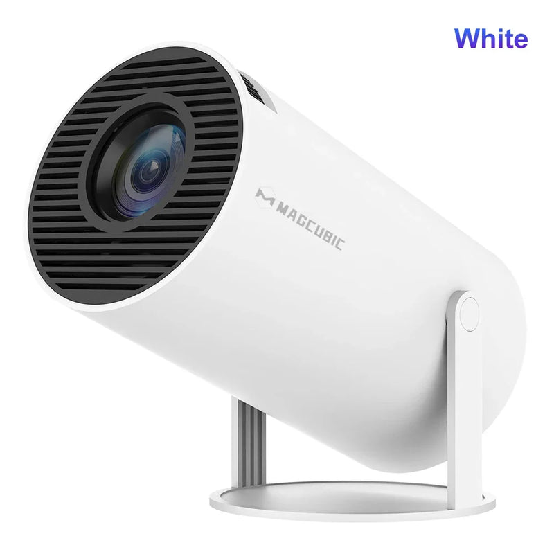 Pro 4K Android 11 Portable Projector - 180 Degree Flexible Mini Cinema Projector for Outdoor & Home