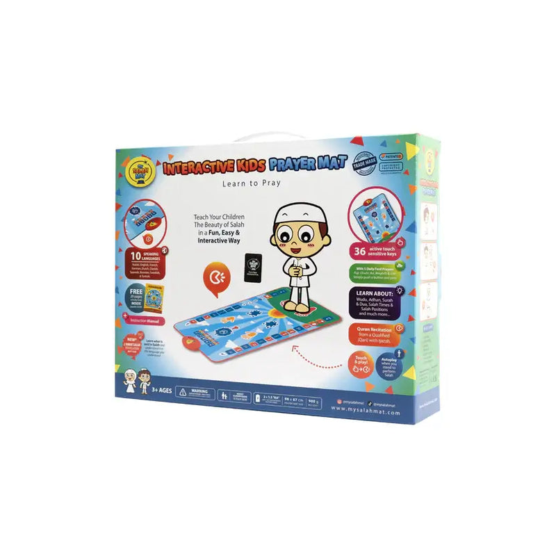 Smart Interactive Kids Prayer Mat | Now with Salah Translation | Ramadan & Eid Gift