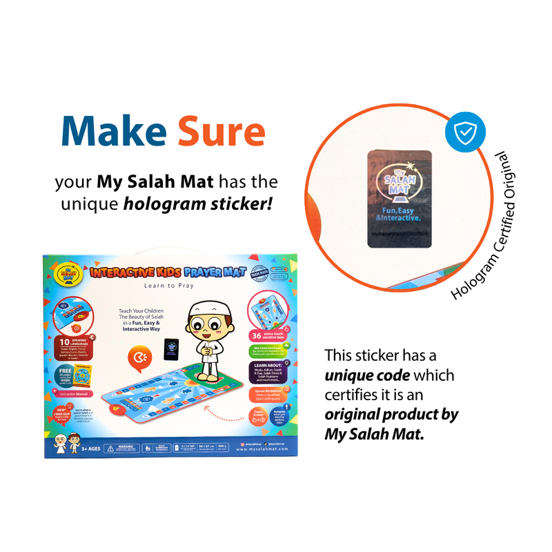 Smart Interactive Kids Prayer Mat | Now with Salah Translation | Ramadan & Eid Gift