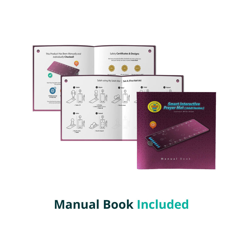 Smart Interactive Adult/Revert Prayer Mat | Rahma Version | 8years+ | Ramadan & Eid Gift