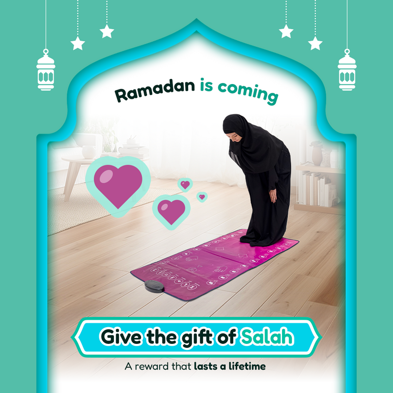 Smart Interactive Adult/Revert Prayer Mat | Rahma Version | 8years+ | Ramadan & Eid Gift