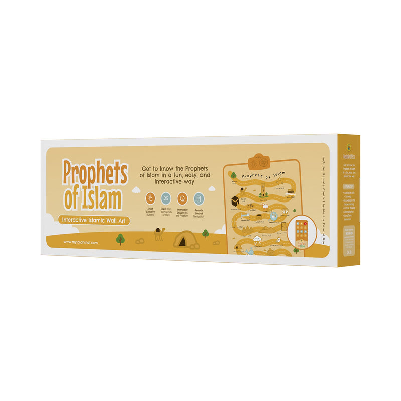 Prophets of Islam Interactive Audio Mat & Wall Art | Learn About All 25 Prophets with Stories & Quizzes | Ramadan & Eid Gift
