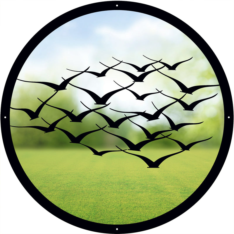Flock of Birds Garden Mirror