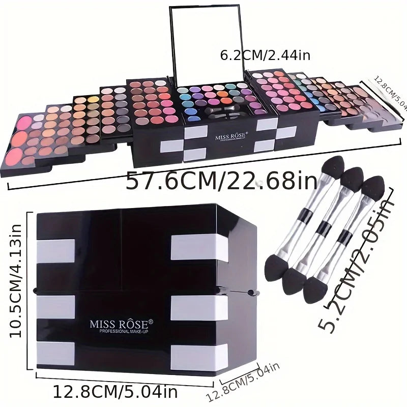 Professional Makeup Artist Kit – 142 Colour Eyeshadow Palette Blush Powder Set