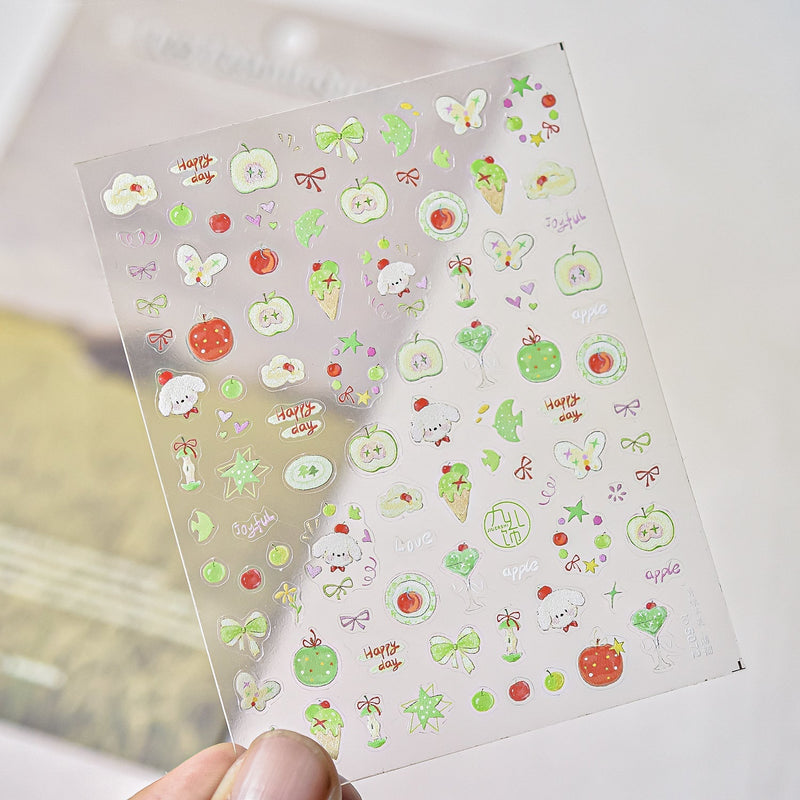 Hello Claws | Bear And Puppy Nail Deco Sticker