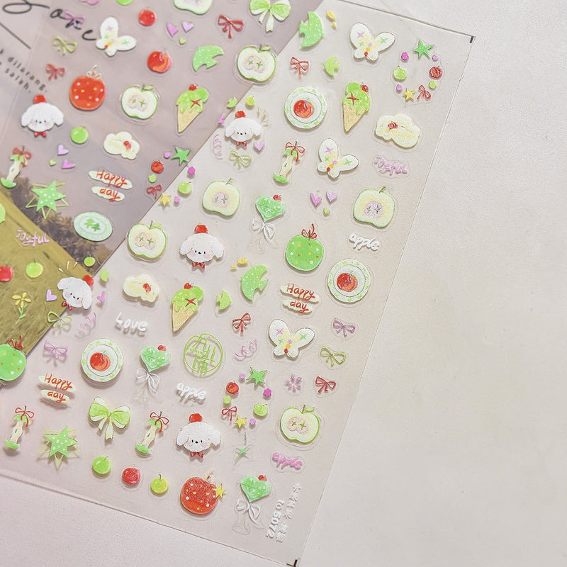Hello Claws | Bear And Puppy Nail Deco Sticker