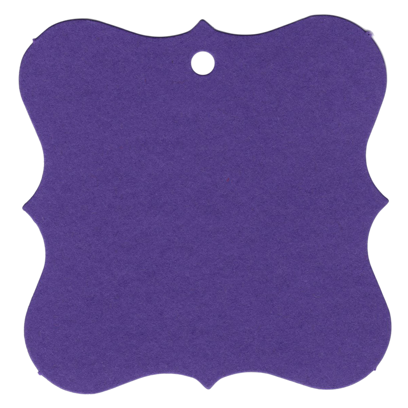 100 Designer Gift Tags with White Satin Ribbon -  21 Colours, Birthday Xmas