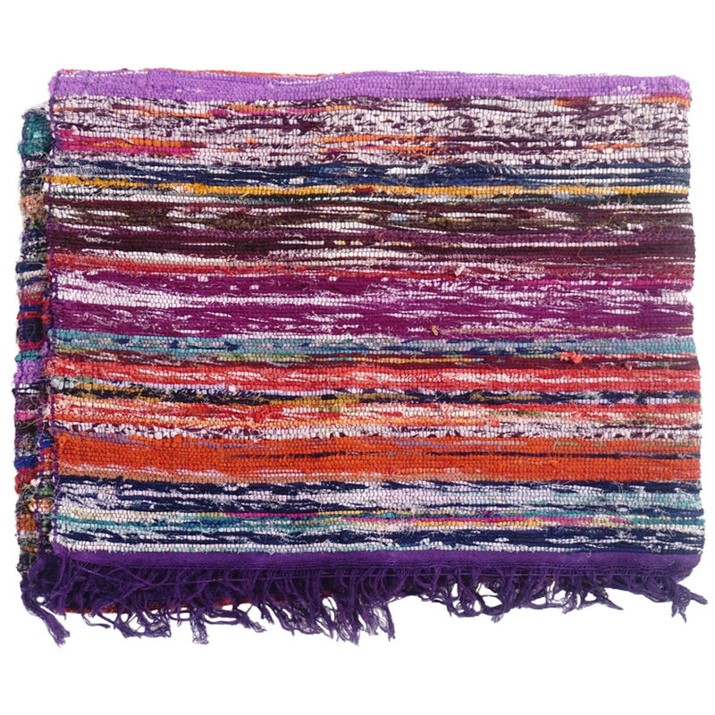 Purple Recycled Fabric Rug