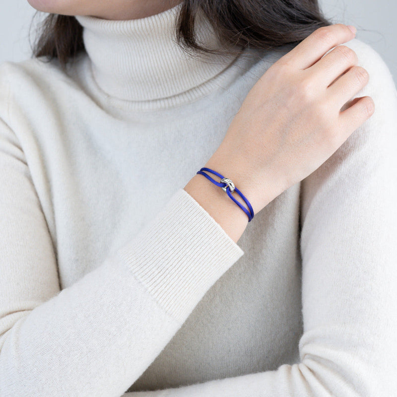 Silver Soho Diamond Cord Bracelet