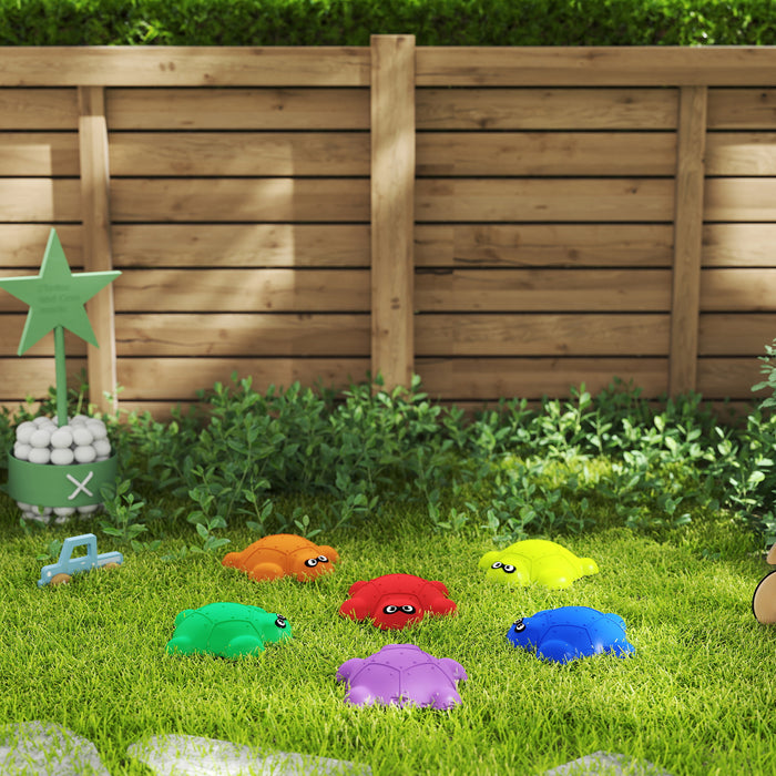 AIYAPLAY 6 PCS Balance Stepping Stones, Stackable River Stones  Non-slip Edge