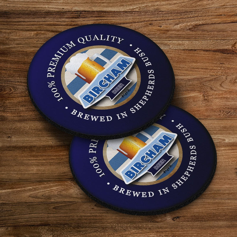 QPR Bircham - Football Coaster - Square Or Circle
