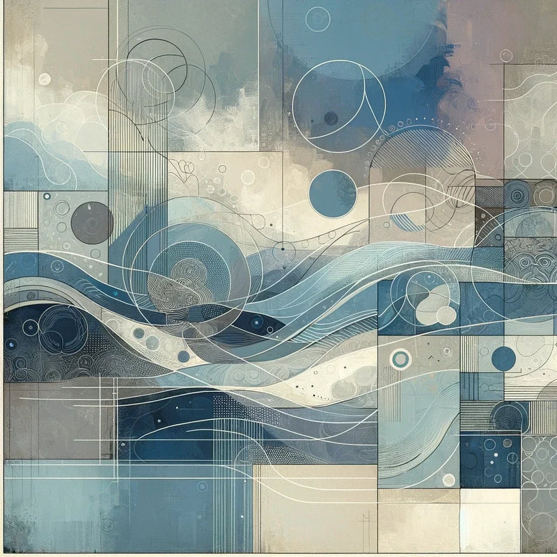 Quietude's Abstract Harmony Canvas