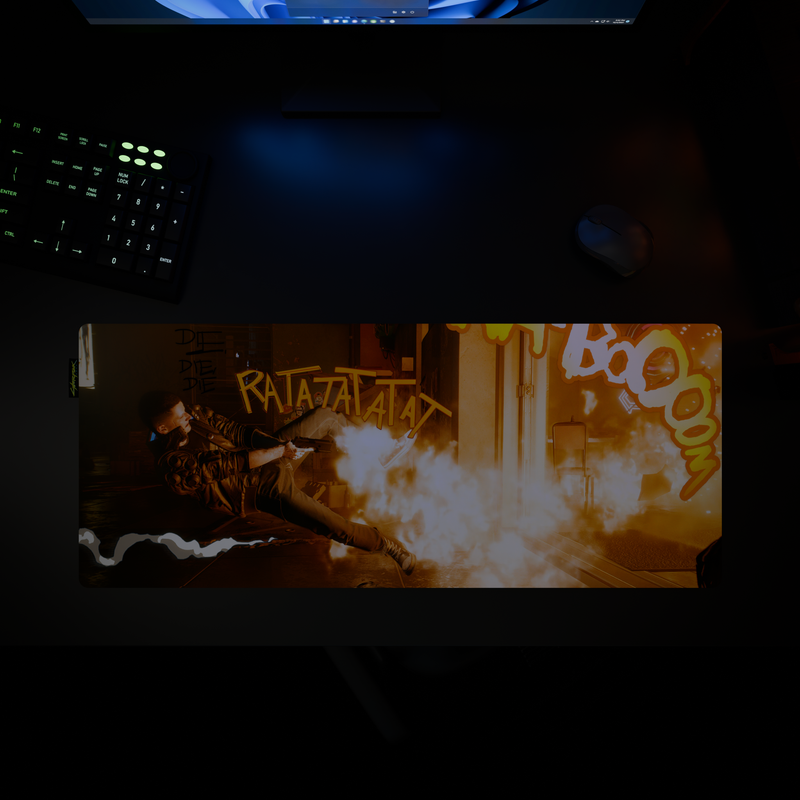 Cyberpunk® 2077 Desk Mat - RATATATAT
