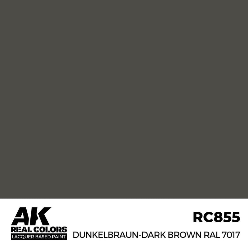 AK Interactive Real Colors - Dunkelbraun-Dark Brown RAL 7017
