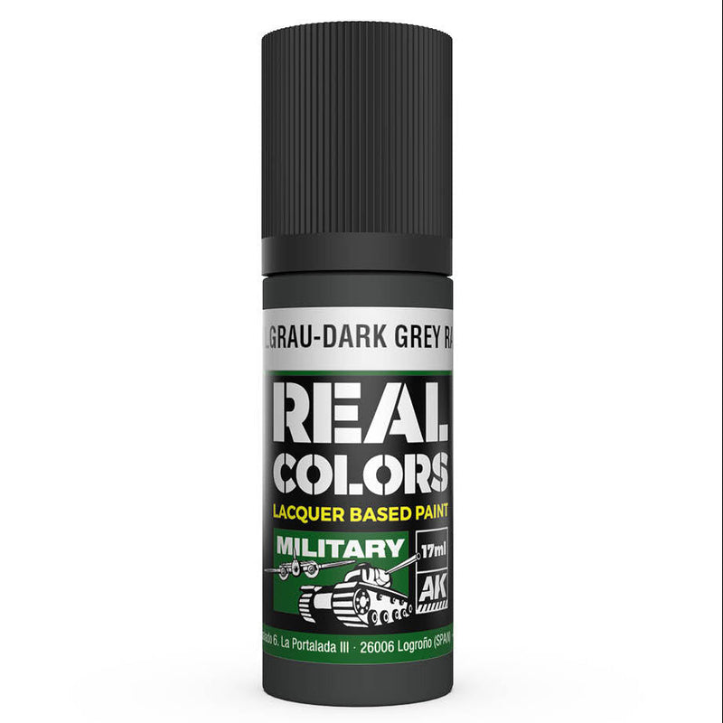 AK Interactive Real Colors - Dunkelgrau-Dark Grey RAL 7021