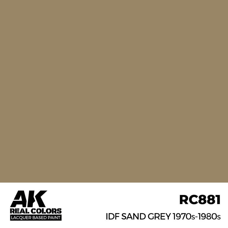 AK Interactive Real Colors - IDF Sand Grey 1970s-1980s