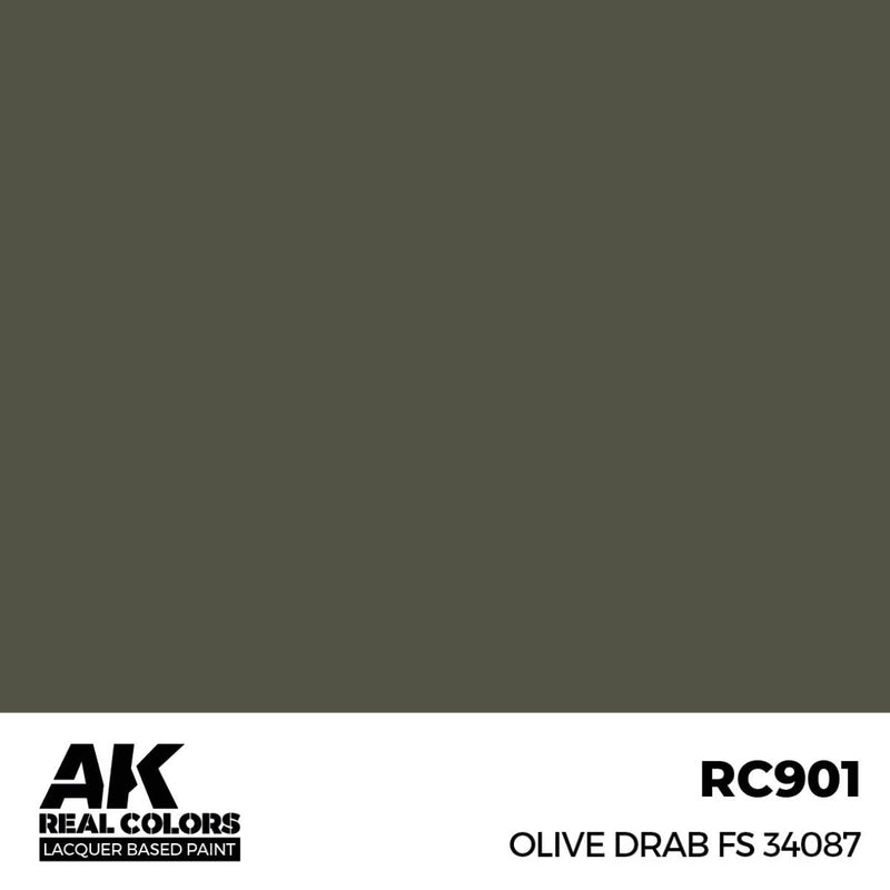 AK Interactive Real Colors - Olive Drab FS 34087
